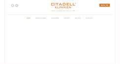Desktop Screenshot of citadellkliniken.com