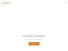 Tablet Screenshot of citadellkliniken.com