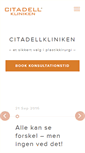 Mobile Screenshot of citadellkliniken.dk